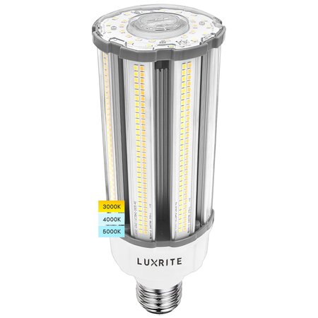 LUXRITE COB LED Corn Bulb 36/54/63W3 CCT Selectable Up to 9300LM 100-277V E39 Base LR41607-1PK